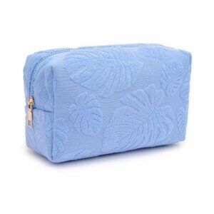 Palm Breeze Cosmetic Bag - Light Blue